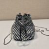 Prada Crystal Embellished Satin Mini-pouch