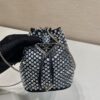 Prada Crystal Embellished Satin Mini-pouch