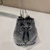 Prada Crystal Embellished Satin Mini-pouch