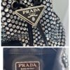 Prada Crystal Embellished Satin Mini-pouch