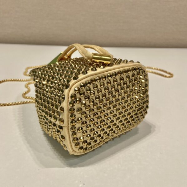 Prada Crystal Embellished Satin Mini-pouch