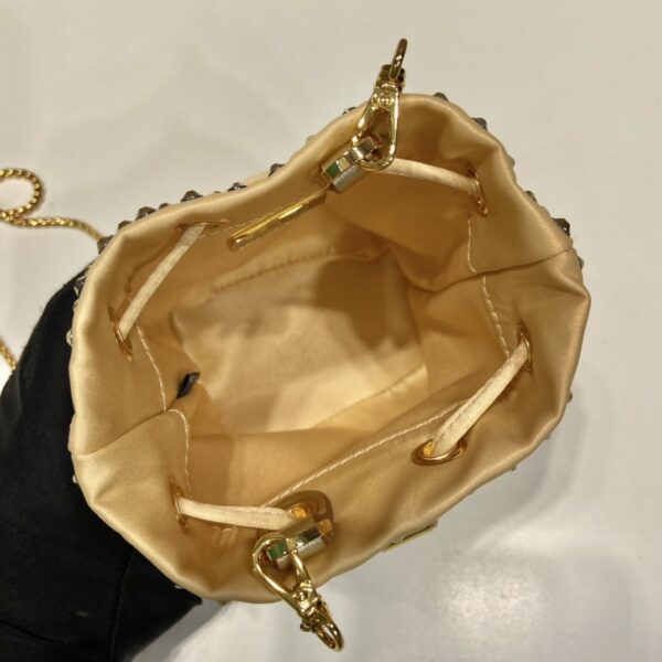 Prada Crystal Embellished Satin Mini-pouch
