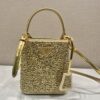 Prada Panier satin bag with crystals