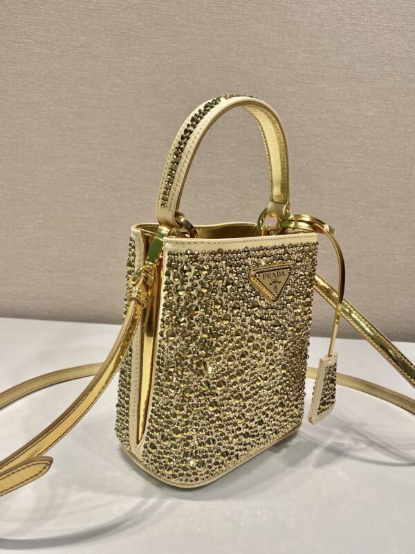 Prada Panier satin bag with crystals