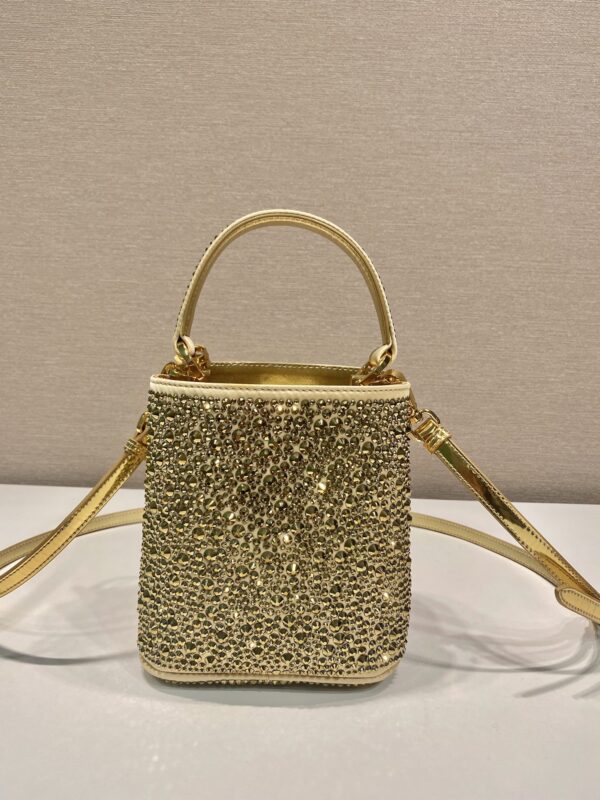 Prada Panier satin bag with crystals