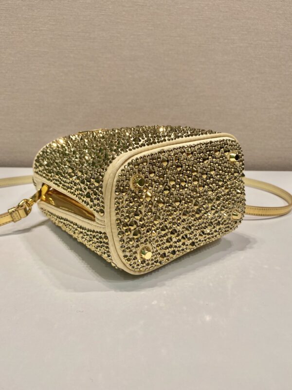 Prada Panier satin bag with crystals