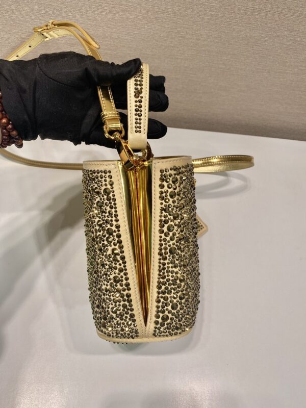 Prada Panier satin bag with crystals