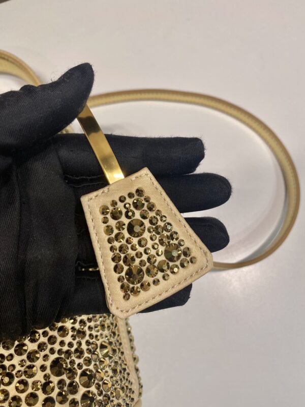 Prada Panier satin bag with crystals