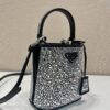 Prada Panier satin bag with crystals