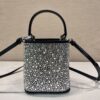 Prada Panier satin bag with crystals