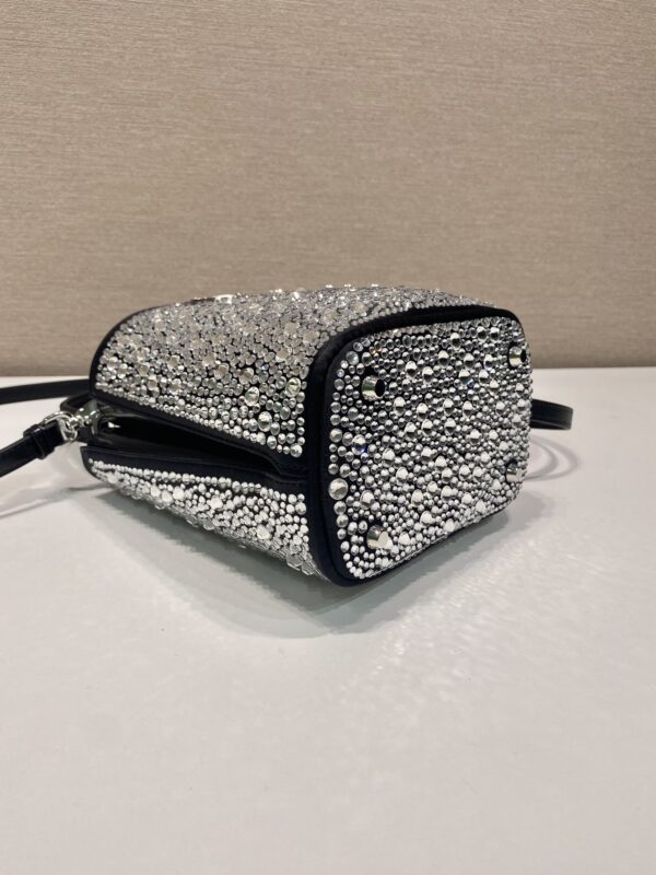 Prada Panier satin bag with crystals