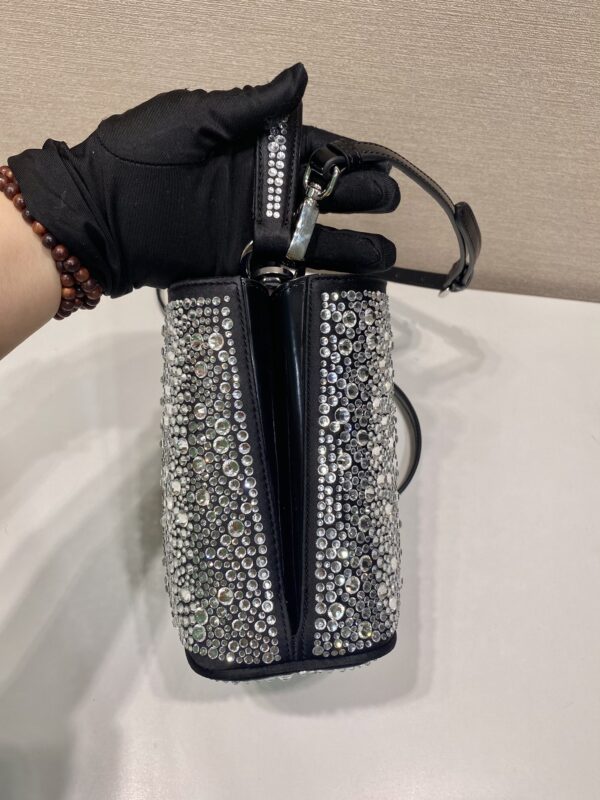 Prada Panier satin bag with crystals