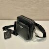 Prada Leather shoulder bag with pouch