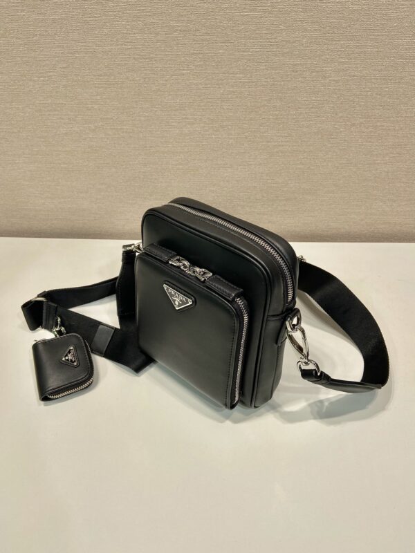 Prada Leather shoulder bag with pouch