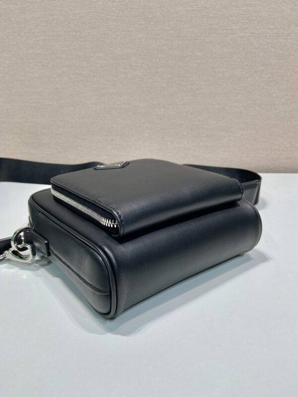 Prada Leather shoulder bag with pouch