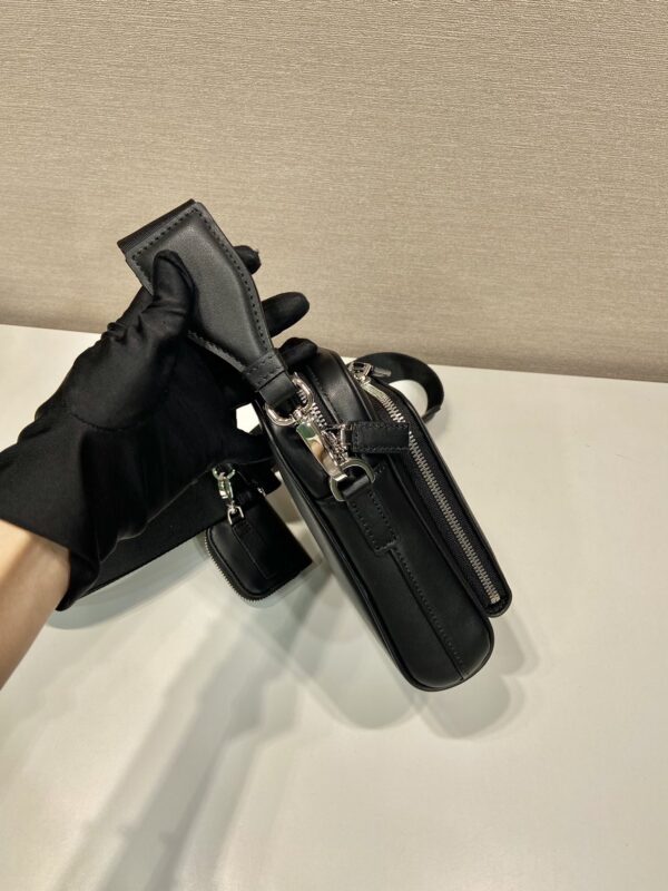 Prada Leather shoulder bag with pouch
