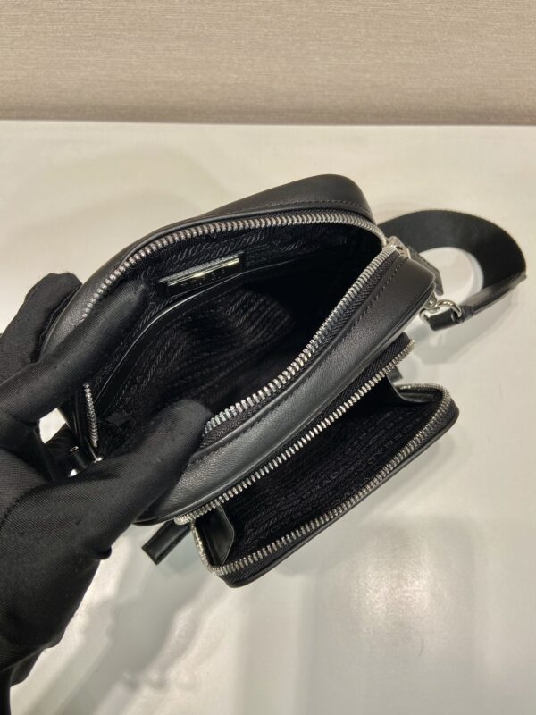 Prada Leather shoulder bag with pouch