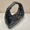 Prada Large Topstitched Nappa-leather Bag
