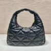 Prada Large Topstitched Nappa-leather Bag