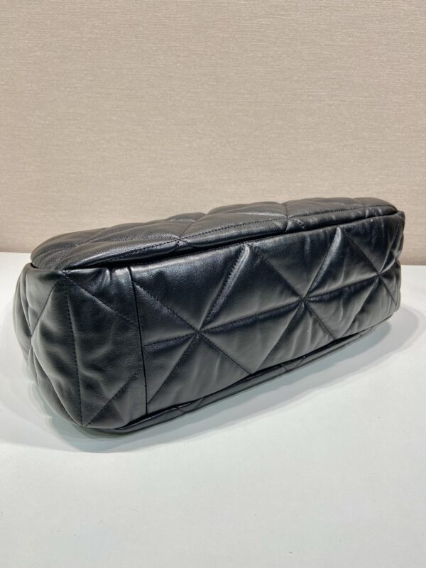 Prada Large Topstitched Nappa-leather Bag
