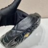 Prada Large Topstitched Nappa-leather Bag