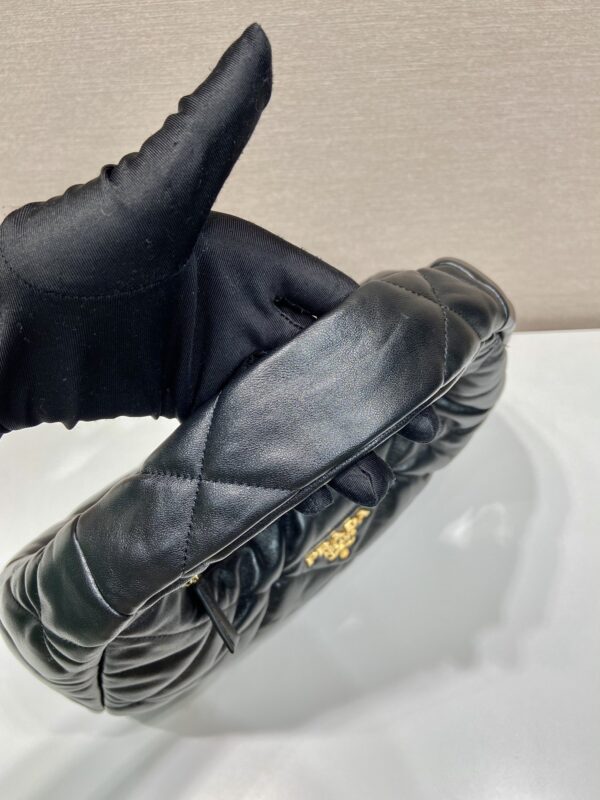Prada Large Topstitched Nappa-leather Bag