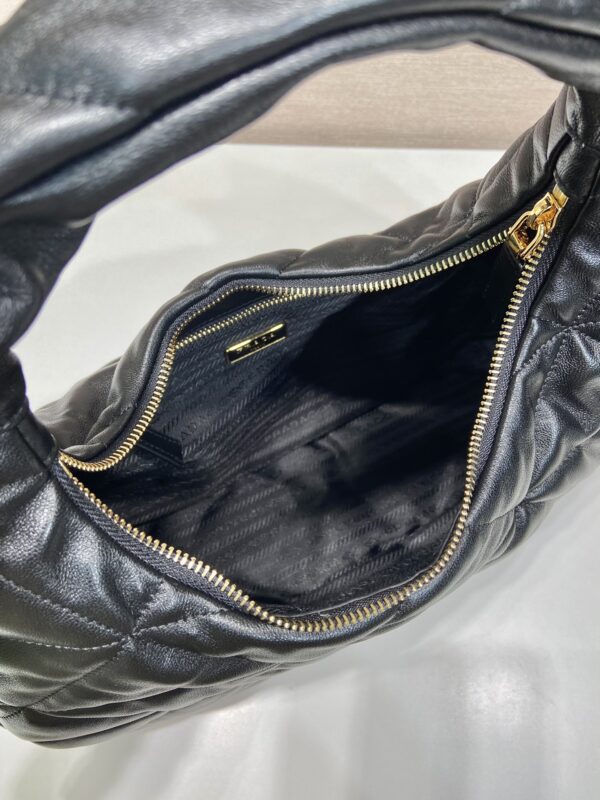 Prada Large Topstitched Nappa-leather Bag