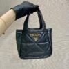 Prada Small Nappa-leather Tote Bag With Topstitching