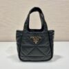 Prada Small Nappa-leather Tote Bag With Topstitching