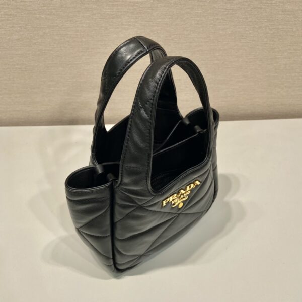 Prada Small Nappa-leather Tote Bag With Topstitching