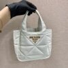 Prada Small Nappa-leather Tote Bag With Topstitching