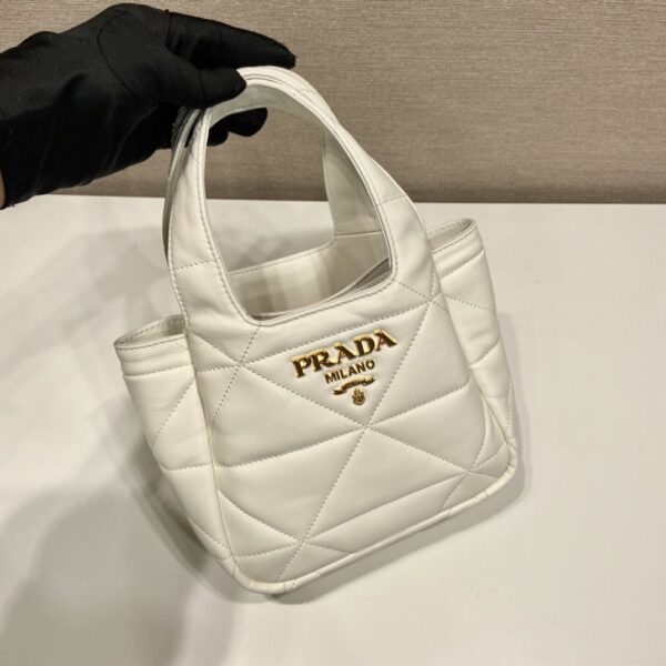 Prada Small Nappa-leather Tote Bag With Topstitching
