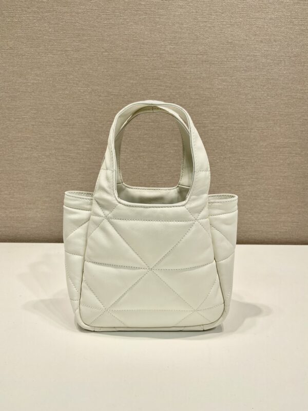 Prada Small Nappa-leather Tote Bag With Topstitching