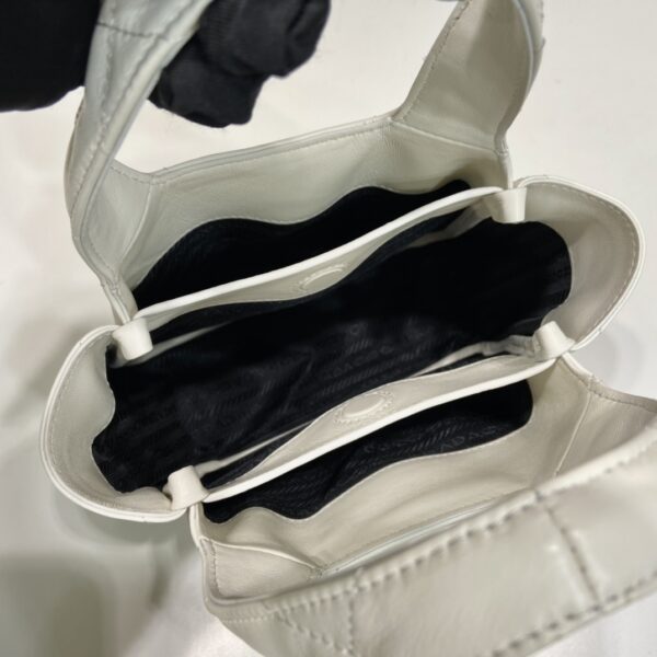 Prada Small Nappa-leather Tote Bag With Topstitching