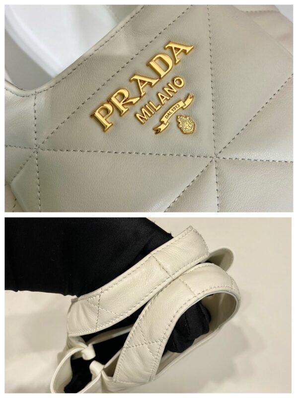 Prada Small Nappa-leather Tote Bag With Topstitching