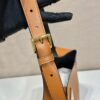 Prada Large Leather Shoulder Bag With Topstitching