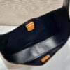 Prada Large Leather Shoulder Bag With Topstitching
