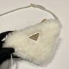 Prada Shearling and Saffiano Leather Mini-pouch