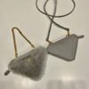 Prada Shearling and Saffiano Leather Mini-pouch