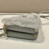 Prada Shearling and Saffiano Leather Mini-pouch