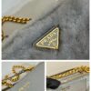 Prada Shearling and Saffiano Leather Mini-pouch