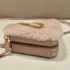 Prada Shearling and Saffiano Leather Mini-pouch