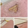 Prada Shearling and Saffiano Leather Mini-pouch
