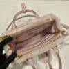Prada Galleria Saffiano Shearling Top-Handle Bag