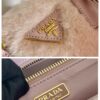 Prada Galleria Saffiano Shearling Top-Handle Bag