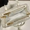 Prada Galleria Saffiano Shearling Top-Handle Bag