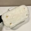 Prada Galleria Saffiano Shearling Top-Handle Bag