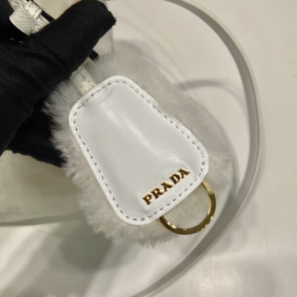 Prada Galleria Saffiano Shearling Top-Handle Bag