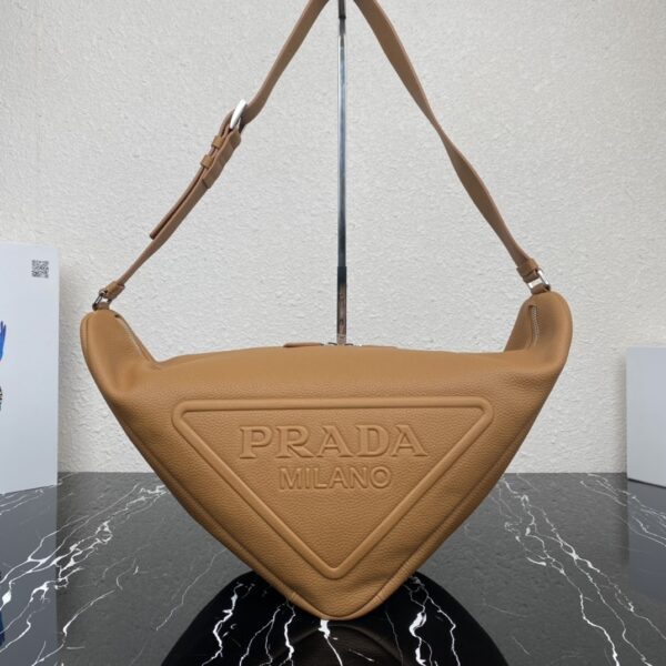 Large Leather Prada Triangle Bag