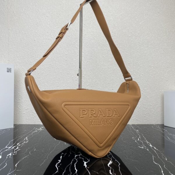 Large Leather Prada Triangle Bag